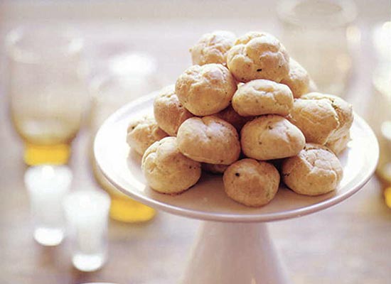 Cheddar-Chive Gougeres Recipe