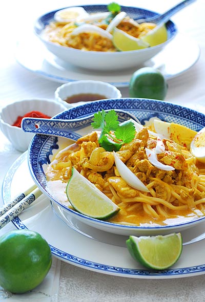 Chicken Coconut Noodle Soup
