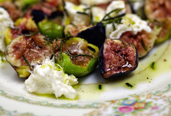 Figs and Burrata Cheese
