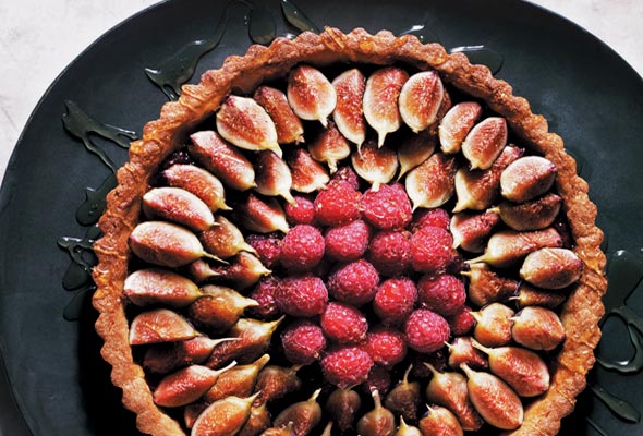 Fresh Fig and Raspberry Tart