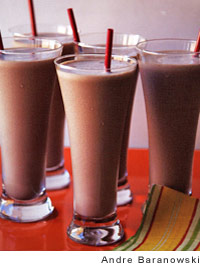 mexican chocolate shake with chipotle and almond
