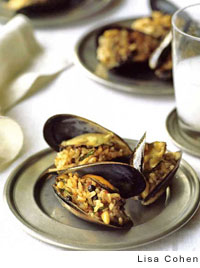 stuffed mussels